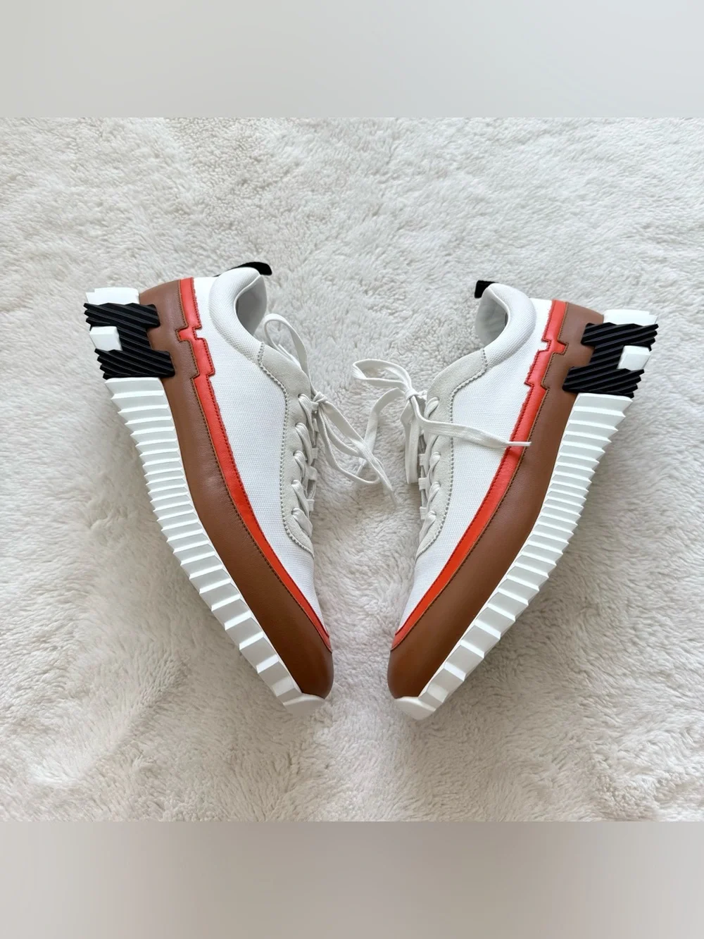 NEW!!! Hermes Bouncer Sneaker in the Multicolor blanc size 45 EU Authentic 1750$